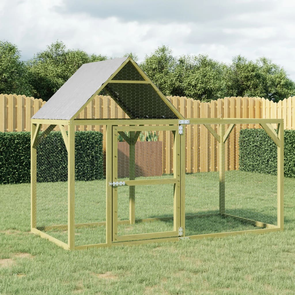 vidaXL Kippenhok 300x100x150 cm geïmpregneerd massief grenenhout