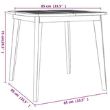vidaXL Tuintafel 110x110x75 cm massief acaciahout