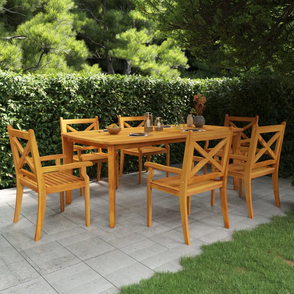 vidaXL Tuintafel 160x90x75 cm massief acaciahout