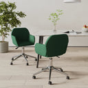 vidaXL Swivel Dining Chairs 2 pcs Fabric Light Grey