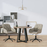 vidaXL Eetkamerstoelen draaibaar 2 st fluweel blauw