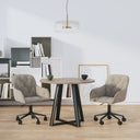 vidaXL Eetkamerstoelen draaibaar 2 st fluweel blauw