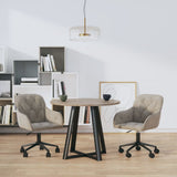 vidaXL Eetkamerstoelen draaibaar 2 st fluweel blauw
