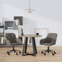 vidaXL Eetkamerstoelen draaibaar 2 st fluweel blauw