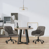 vidaXL Eetkamerstoelen draaibaar 2 st fluweel blauw