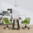 vidaXL Eetkamerstoelen draaibaar 2 st fluweel blauw
