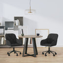 vidaXL Eetkamerstoelen draaibaar 2 st fluweel blauw