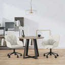vidaXL Eetkamerstoelen draaibaar 2 st fluweel blauw