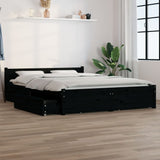 vidaXL Bedframe met lades wit 135x190 cm