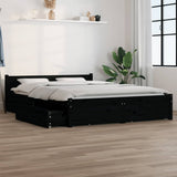 vidaXL Bedframe met lades wit 135x190 cm