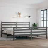 vidaXL Bed frame solid pine wood white 100x200 cm