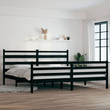 vidaXL Bed frame solid pine wood white 100x200 cm