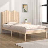 vidaXL Cadre de lit massif vert grenenhout noir 75x190 cm