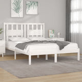 vidaXL Bedframe massief grenenhout zwart 75x190 cm