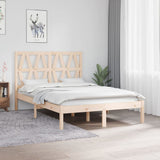 vidaXL Bedframe massief grenenhout zwart 75x190 cm