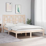 vidaXL Bedframe massief grenenhout zwart 75x190 cm