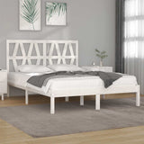 vidaXL Bedframe massief grenenhout zwart 75x190 cm