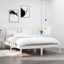 vidaXL Bedframe massief hout zwart 75x190 cm