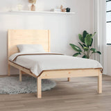vidaXL Bed Frame Solid Wood 75x190 cm