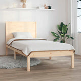 vidaXL Bed Frame Solid Wood 75x190 cm