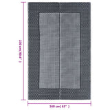 vidaXL Outdoor Rug 80x150 cm PP grey