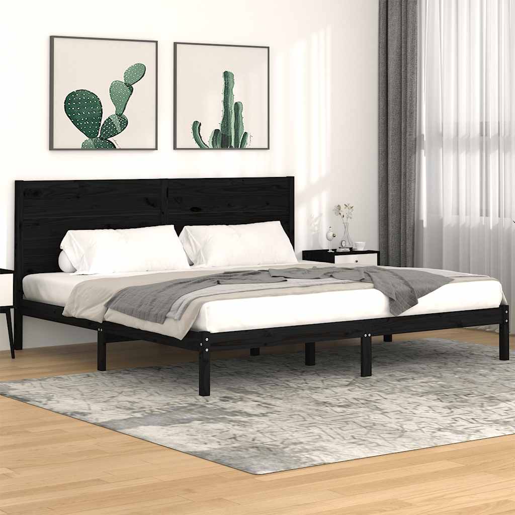 vidaXL Bed Frame Solid Wood 75x190 cm