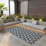 vidaXL Outdoor Rug 80x150 cm PP grey