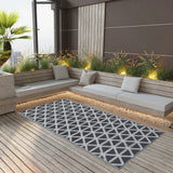 vidaXL Outdoor Rug 80x150 cm PP grey