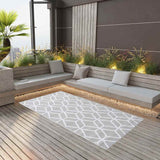 vidaXL Outdoor Rug 80x150 cm PP grey