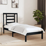 vidaXL Bedframe massief hout wit 75x190 cm