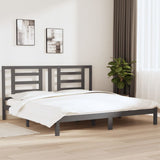 vidaXL Bedframe massief hout wit 75x190 cm