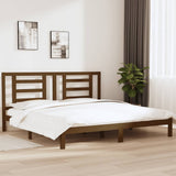 vidaXL Bedframe massief hout wit 75x190 cm