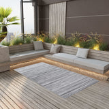 vidaXL Outdoor Rug 80x150 cm PP grey