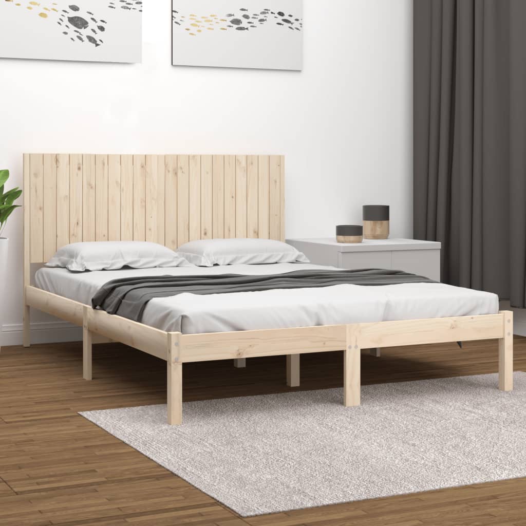 vidaXL Cadre de lit massif hout 120x190 cm