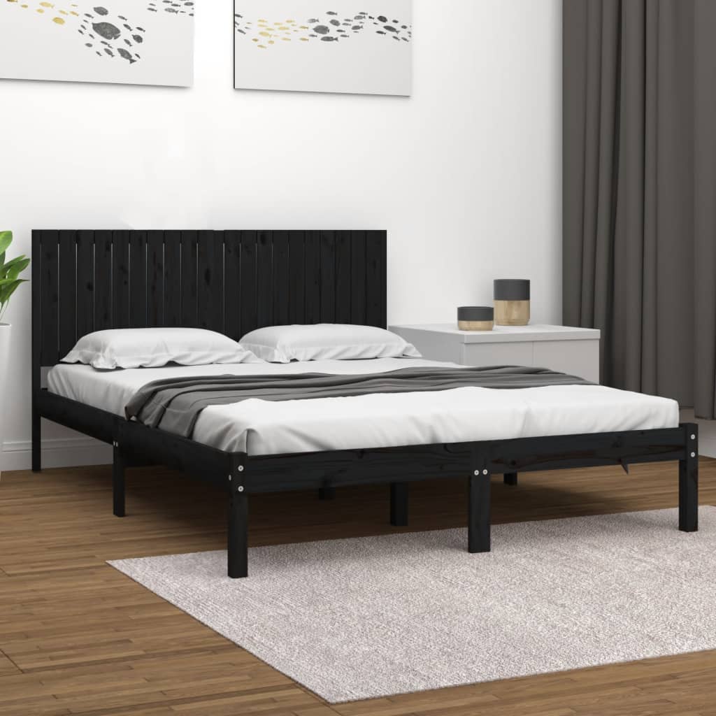 vidaXL Cadre de lit massif hout 120x190 cm