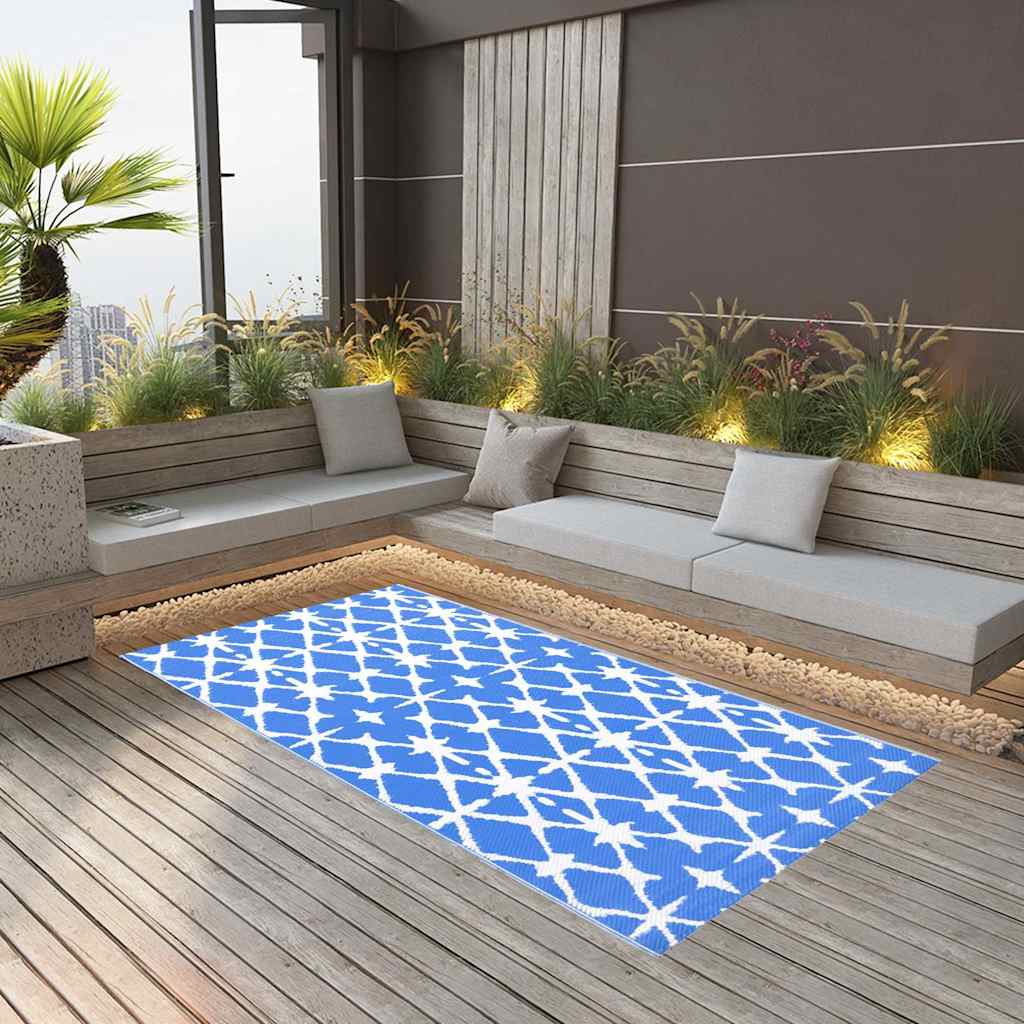 vidaXL Outdoor Rug 80x150 cm PP grey