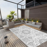 vidaXL Outdoor Rug 80x150 cm PP grey