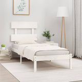 vidaXL Bedframe massief hout 75x190 cm