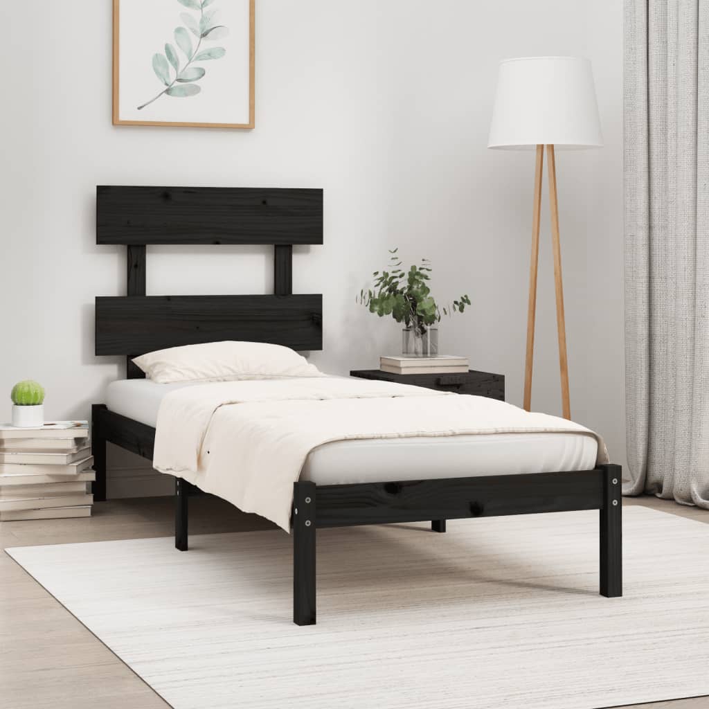 vidaXL Bedframe massief hout 75x190 cm