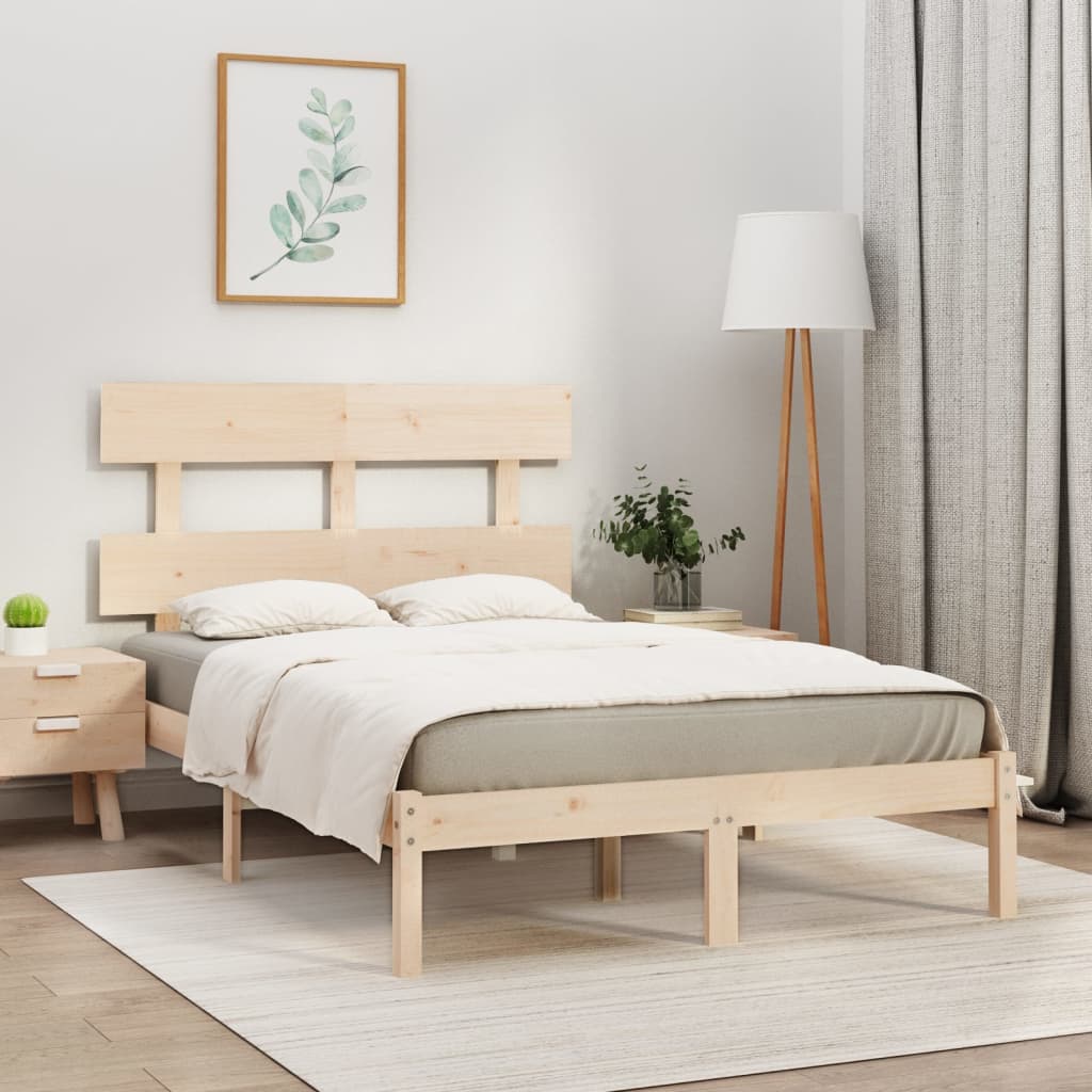 vidaXL Bedframe massief hout 75x190 cm