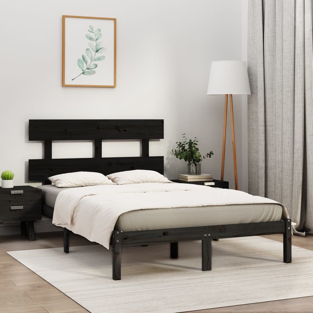 vidaXL Bedframe massief hout 75x190 cm