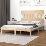 vidaXL Bed frame solid wood black 75x190 cm