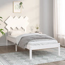 vidaXL Bedframe massief hout zwart 75x190 cm