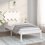 vidaXL Bed frame solid wood black 75x190 cm