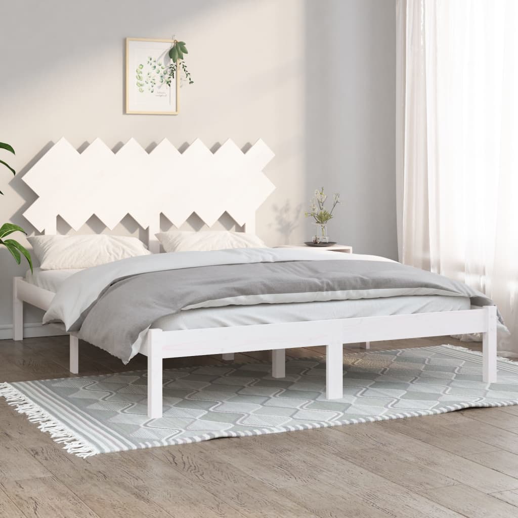 vidaXL Bed frame solid wood black 75x190 cm