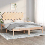 vidaXL Bed frame solid wood black 75x190 cm