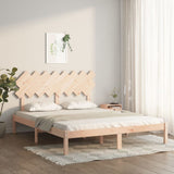 vidaXL Bed frame solid wood black 75x190 cm