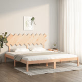 vidaXL Bed frame solid wood black 75x190 cm