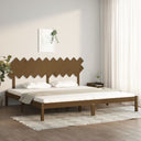 vidaXL Bedframe massief hout zwart 75x190 cm