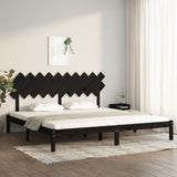 vidaXL Bed frame solid wood black 75x190 cm